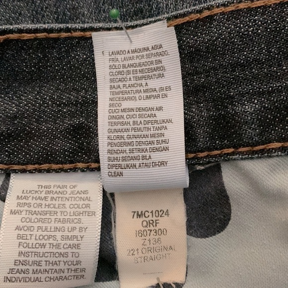 Lucky Brand Jeans, Size W34/L32, Blue Denim - Picture 8 of 9